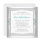 Turquoise Blue Silver Quinceanera Invitations