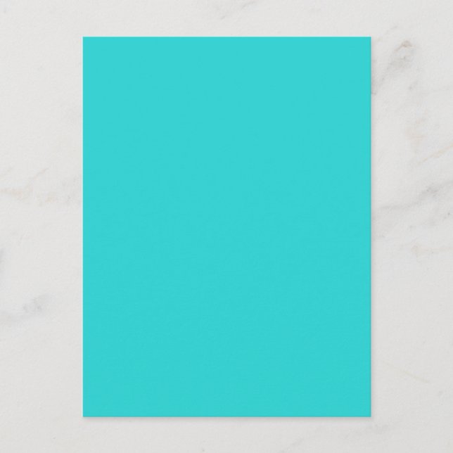 TURQUOISE BLUE (solid colour) ~ Postcard (Front)