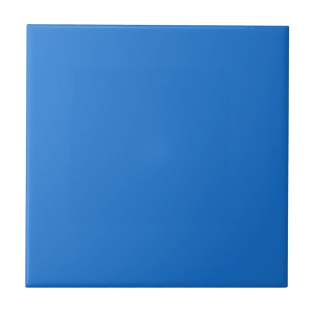 Turquoise Blue Solid Colour Tile (Front)