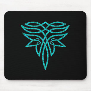 Turquoise Boot Boot Stittching Western Cowgirl Wom Mouse Mat