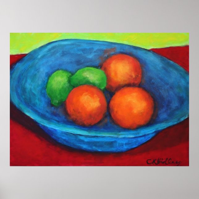 Turquoise Bowl Canvas Print (Front)