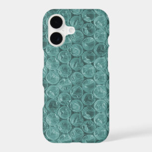 Turquoise bubble wrap pattern