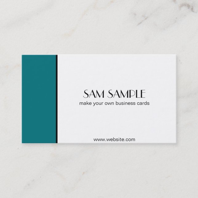 Turquoise Business Card (Front)