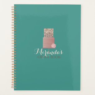 Turquoise Cake Order Book Planner
