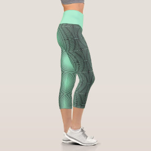 turquoise capri leggings