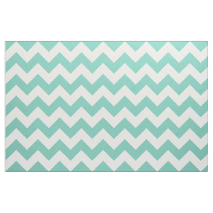 Turquoise Chevron Zigzag Fabric