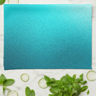 Turquoise Chic Aqua Blue Tea Towel