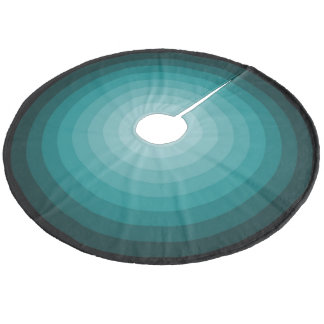 Turquoise Christmas Candy Tree Skirt by Janz