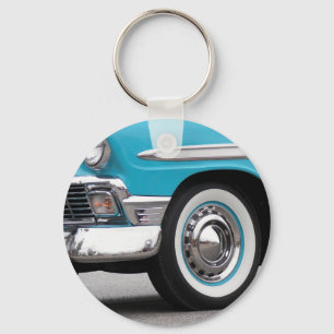 Turquoise Classic Car Key Ring