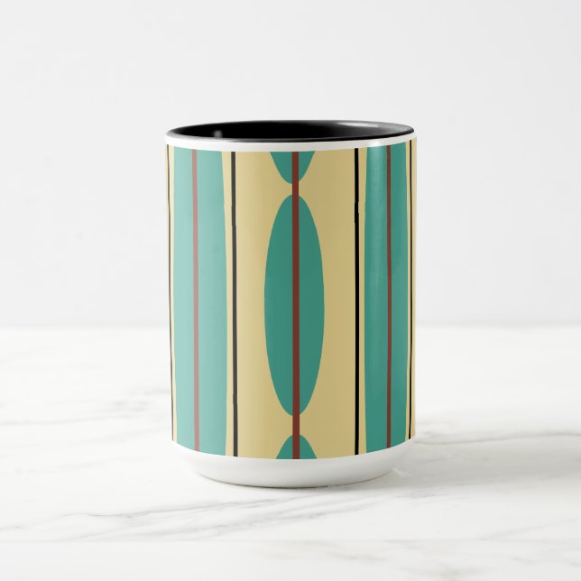 Turquoise Coffee Mug Cup (Center)