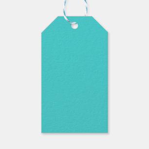 Turquoise colour  gift tags