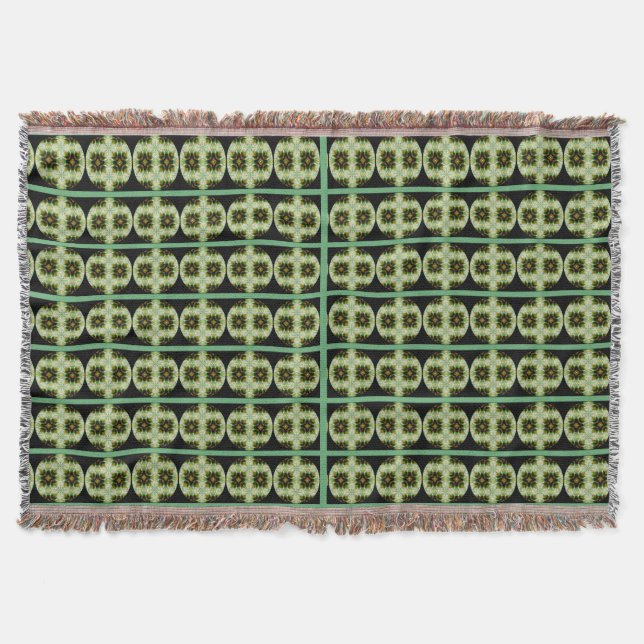 Turquoise colour image for Throw Blanket (Front)