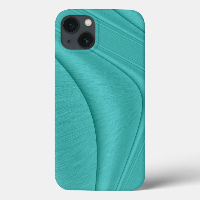 Turquoise Contour Case-Mate iPhone Case (Back)