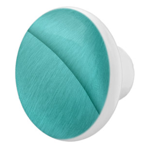Turquoise Contour Ceramic Knob