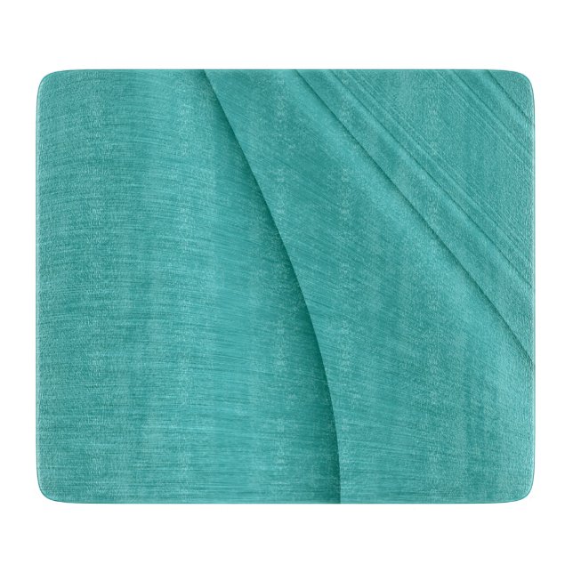 Turquoise Contour Cutting Board (Front)