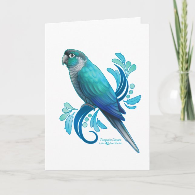 Turquoise Conure Card (Front)