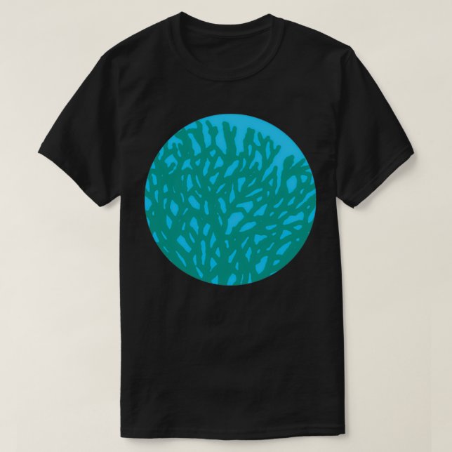 Turquoise Coral T-Shirt (Design Front)