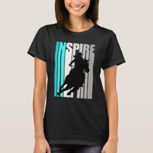 Turquoise Cowgirl Hat Rodeo Inspire Western Theme T-Shirt