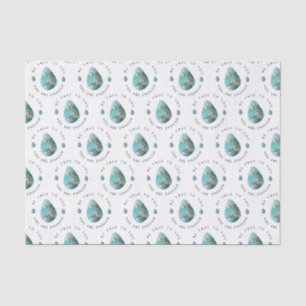Turquoise Crystal Tissue Paper 