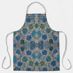 Turquoise Daisy Floral Apron