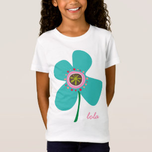 Turquoise Daisy Pop Whimsical & Cute Summer Flower T-Shirt
