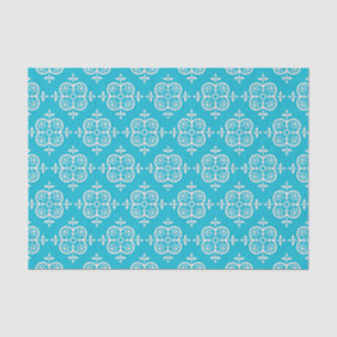 Turquoise Damask Tissue Paper
