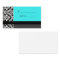Turquoise Damask Wedding Placecards