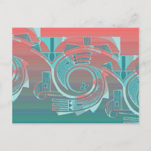 Turquoise Dawn Postcard