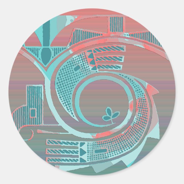 Turquoise Dawn Sticker (Front)