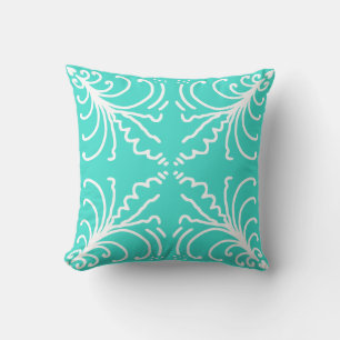 Turquoise deco cushion