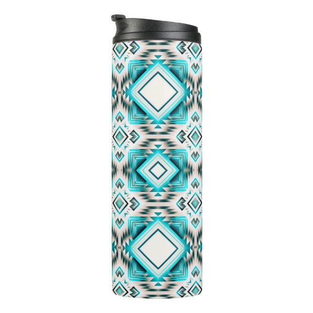 Turquoise Desert Crossroads  Thermal Tumbler (Rotated Right)