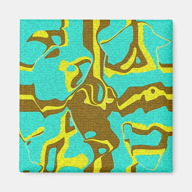 Turquoise Design Magnet (Front)