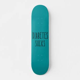 Turquoise diabetes skateboard