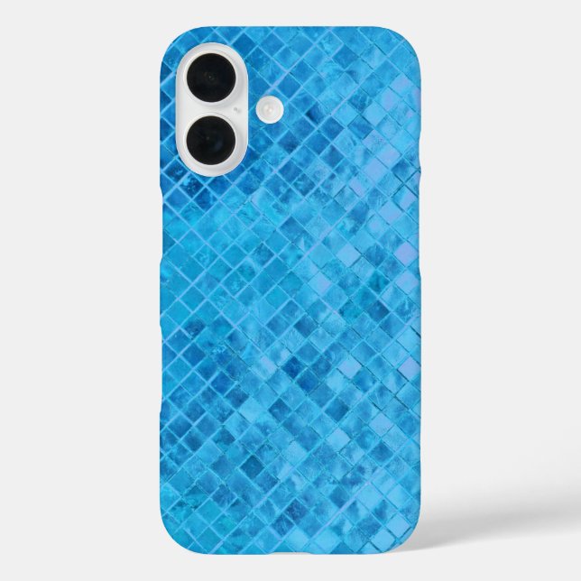 Turquoise Diamond Metallic Design Case-Mate iPhone Case (Back)