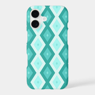 Turquoise diamond pattern