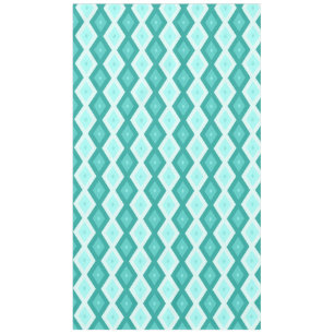 Turquoise diamond pattern tablecloth