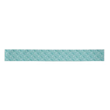 Turquoise Diamonds Wide Satin Ribbon by Janz