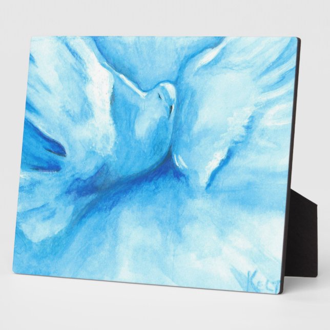 Turquoise Dove Plaque (Side)