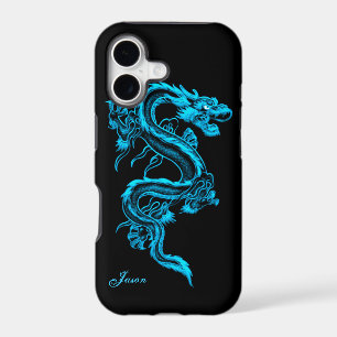 Turquoise Dragon Custom iPhone 5 Case