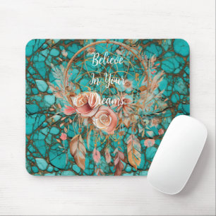 Turquoise Dream Catcher Mouse Mat