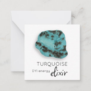 *~* TURQUOISE Elixir crystal AP64 Flat Note Card