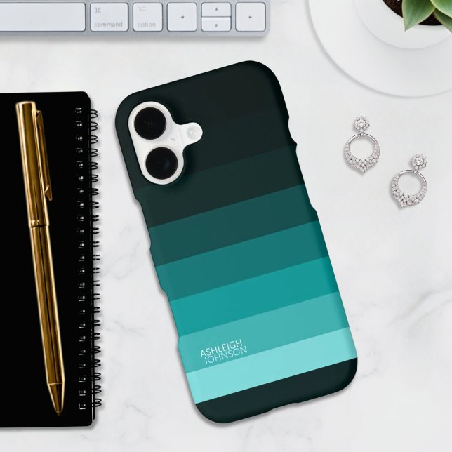 Turquoise Fade Gradient Colour Stripes  (Creator Uploaded)