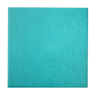 Turquoise Faux Leather Tile