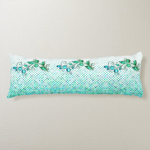 Turquoise Floral Body Cushion