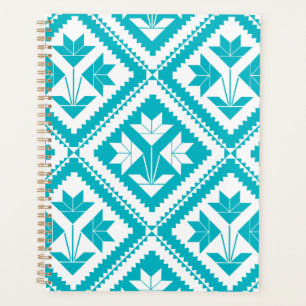 Turquoise Floral Quilt Planner