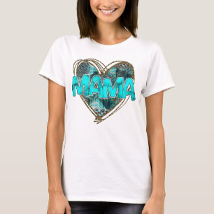 Turquoise Gem Stone Mama mum gift T-Shirt