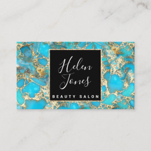turquoise gemstone business card