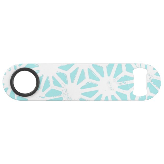 Turquoise geometric pattern (Front (Horizontal))