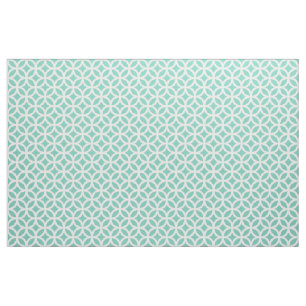 Turquoise Geometric Pattern Fabric