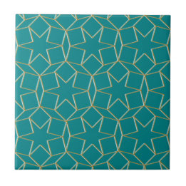 Turquoise Geometric pattern Tile